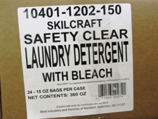 white label on case - Skilcraft Safety Clear Detergent
